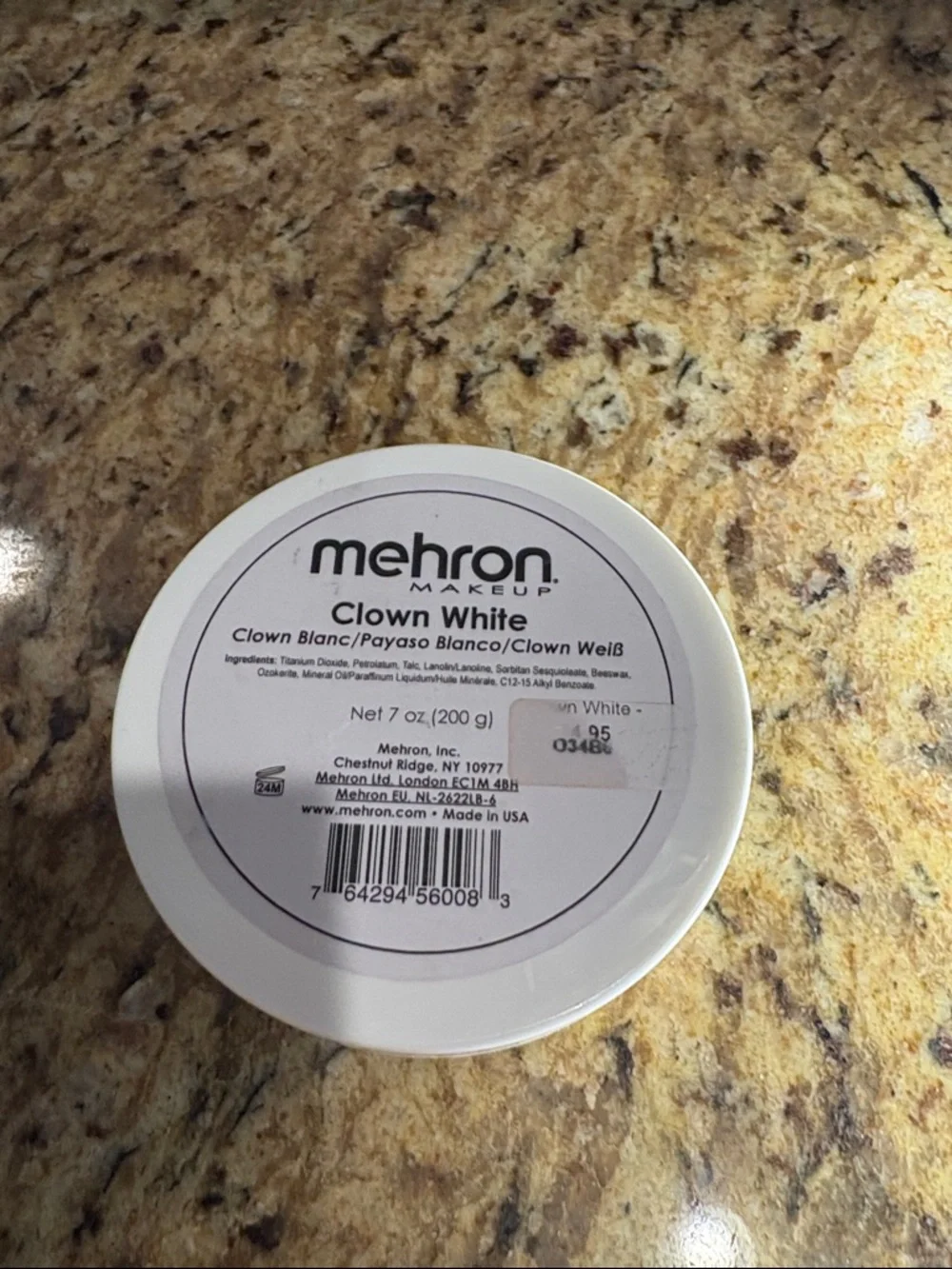 Clown White Cream Makeup - White‎